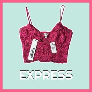 EXPRESS Laced Crop Top